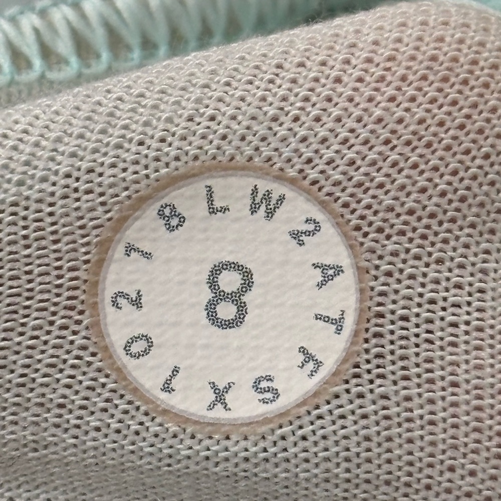 Lululemon Time To Sweat Bra Aquamarine Mint Blue Racerback Sports Bra Size 8 - Picture 6 of 12